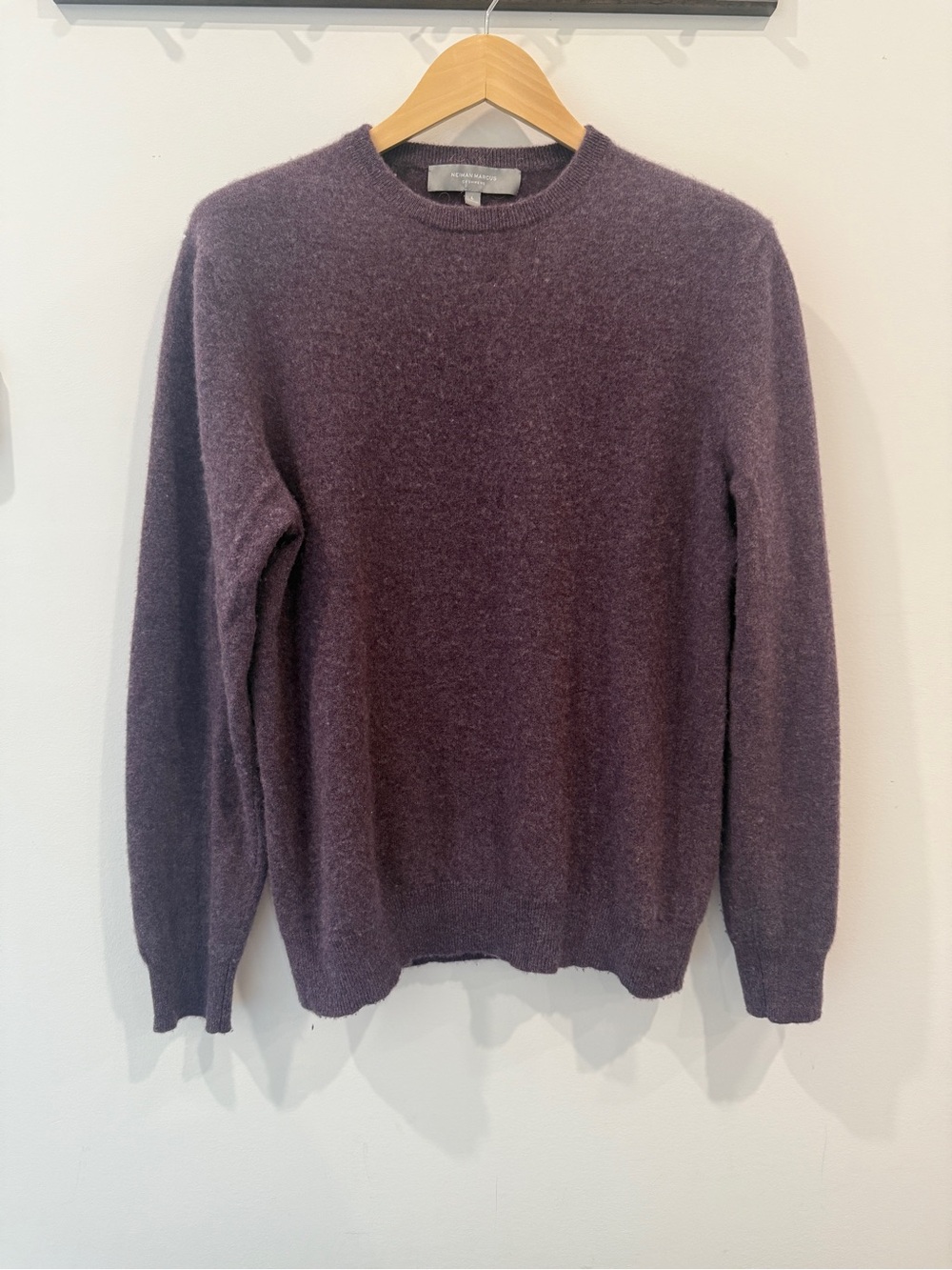Neiman Marcus 100% Cashmere Sweater | Size L | Dark Amethyst Purple